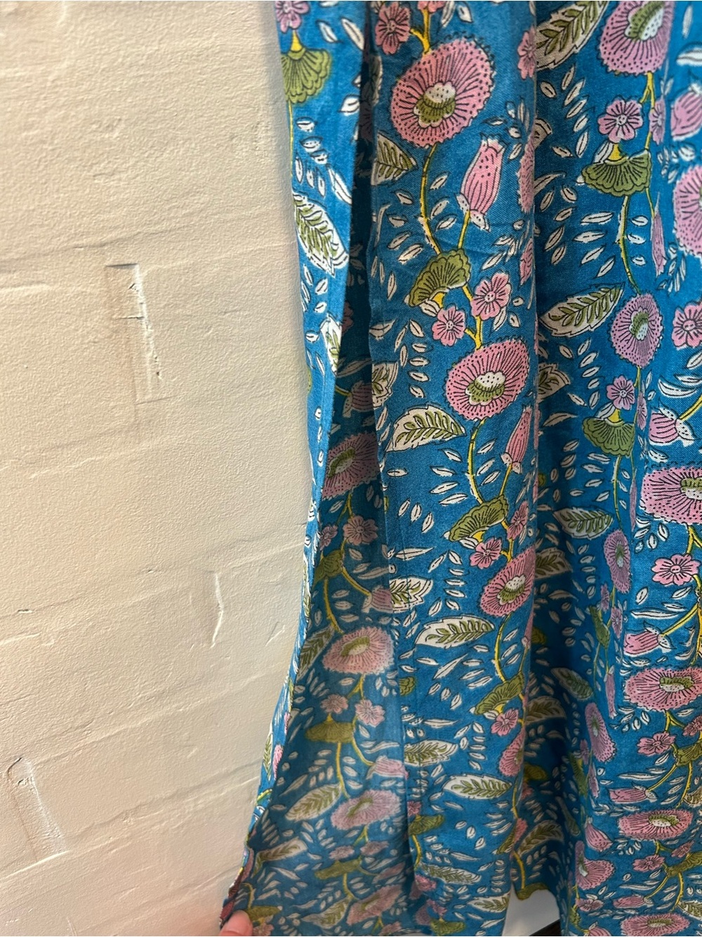 Natural Life Tricia Side Slit Floral Print Maxi Dress Size XL Farmhouse Chic - Picture 4 of 8
